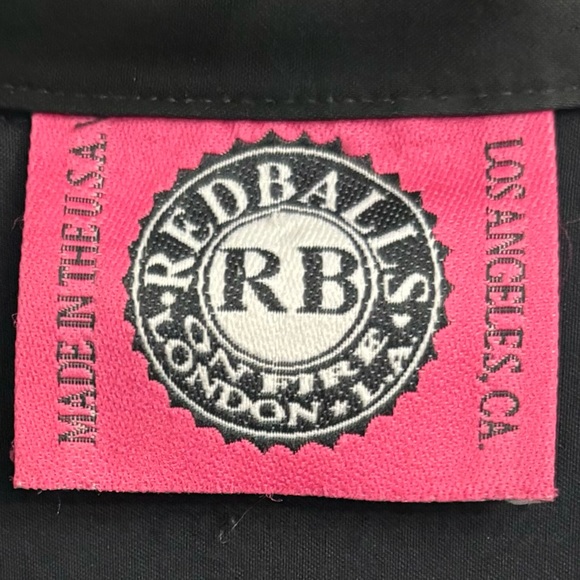 Vintage Y2K Red Balls On Fire London L.A. Button Up Shirt Size Extra Large - Picture 2 of 4